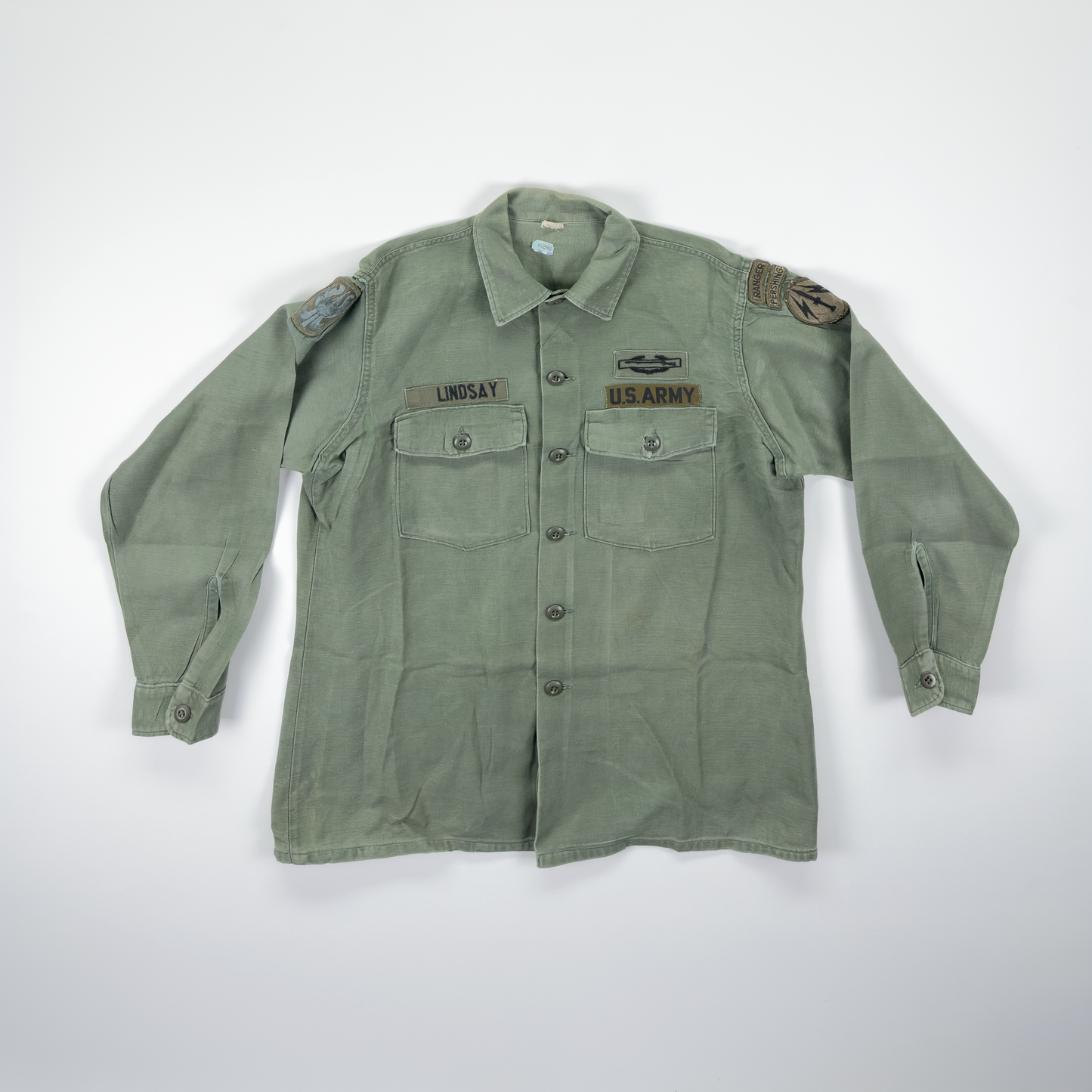 Vietnam War US Army OG-107 Sateen Utility Shirt