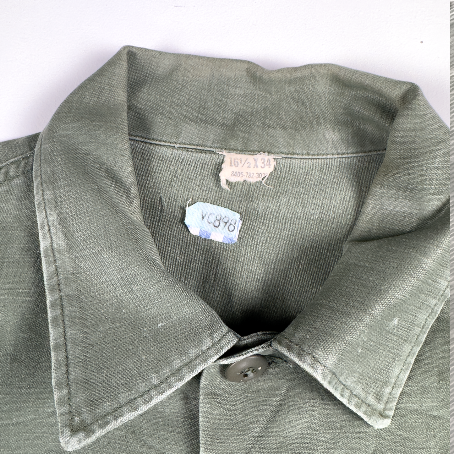 Vietnam War US Army OG-107 Sateen Utility Shirt