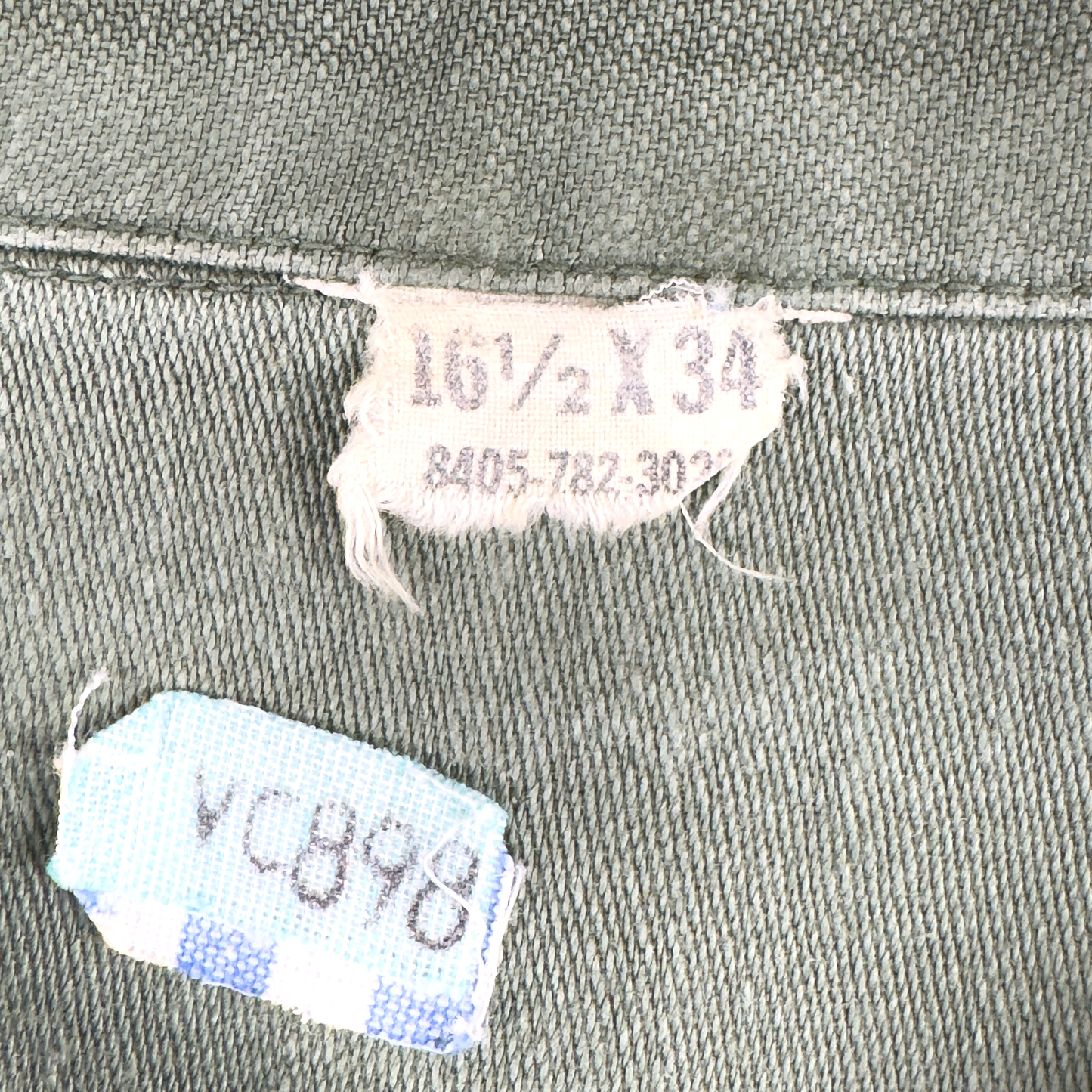Vietnam War US Army OG-107 Sateen Utility Shirt