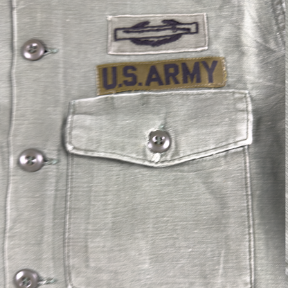 Vietnam War US Army OG-107 Sateen Utility Shirt