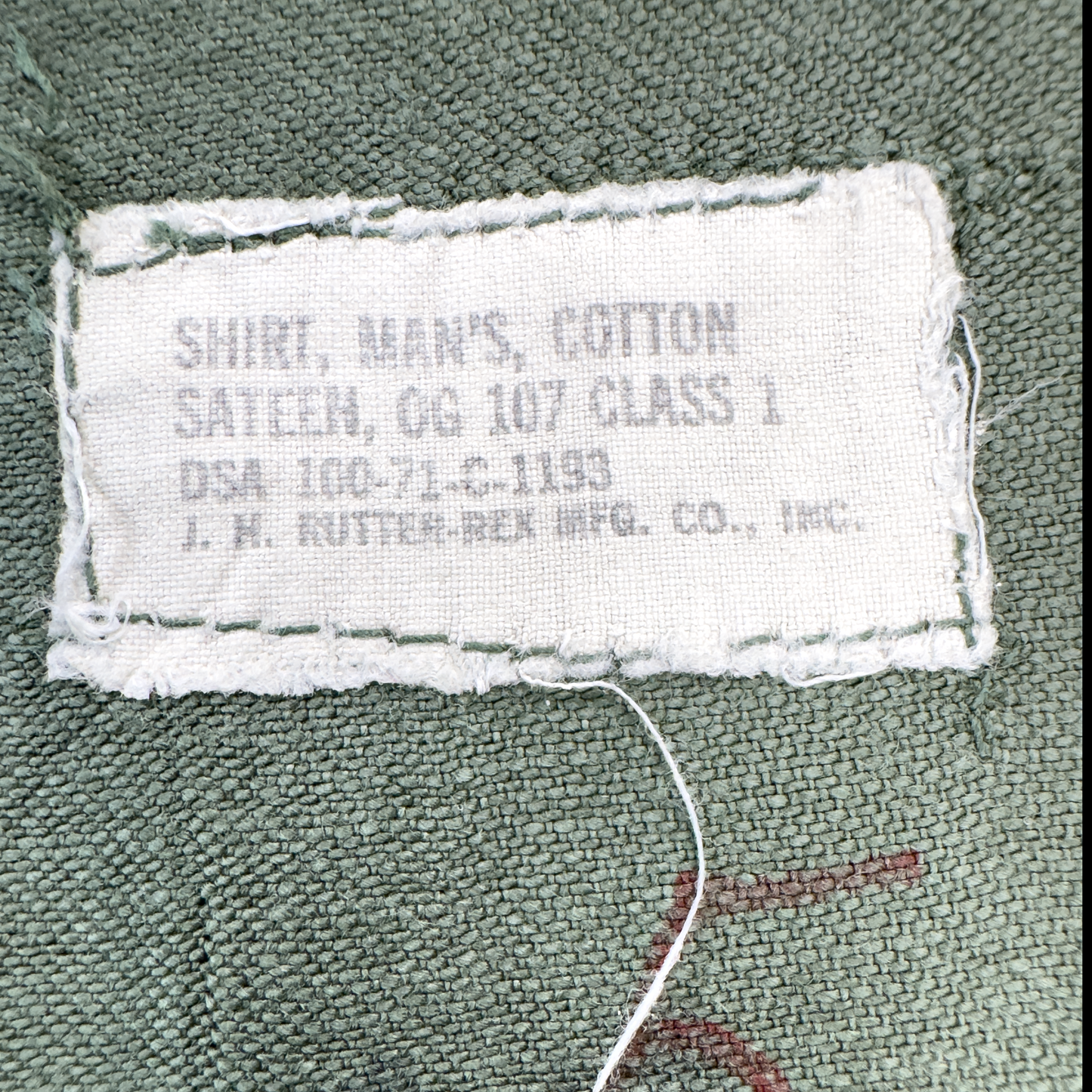 Vietnam War US Army OG-107 Sateen Utility Shirt