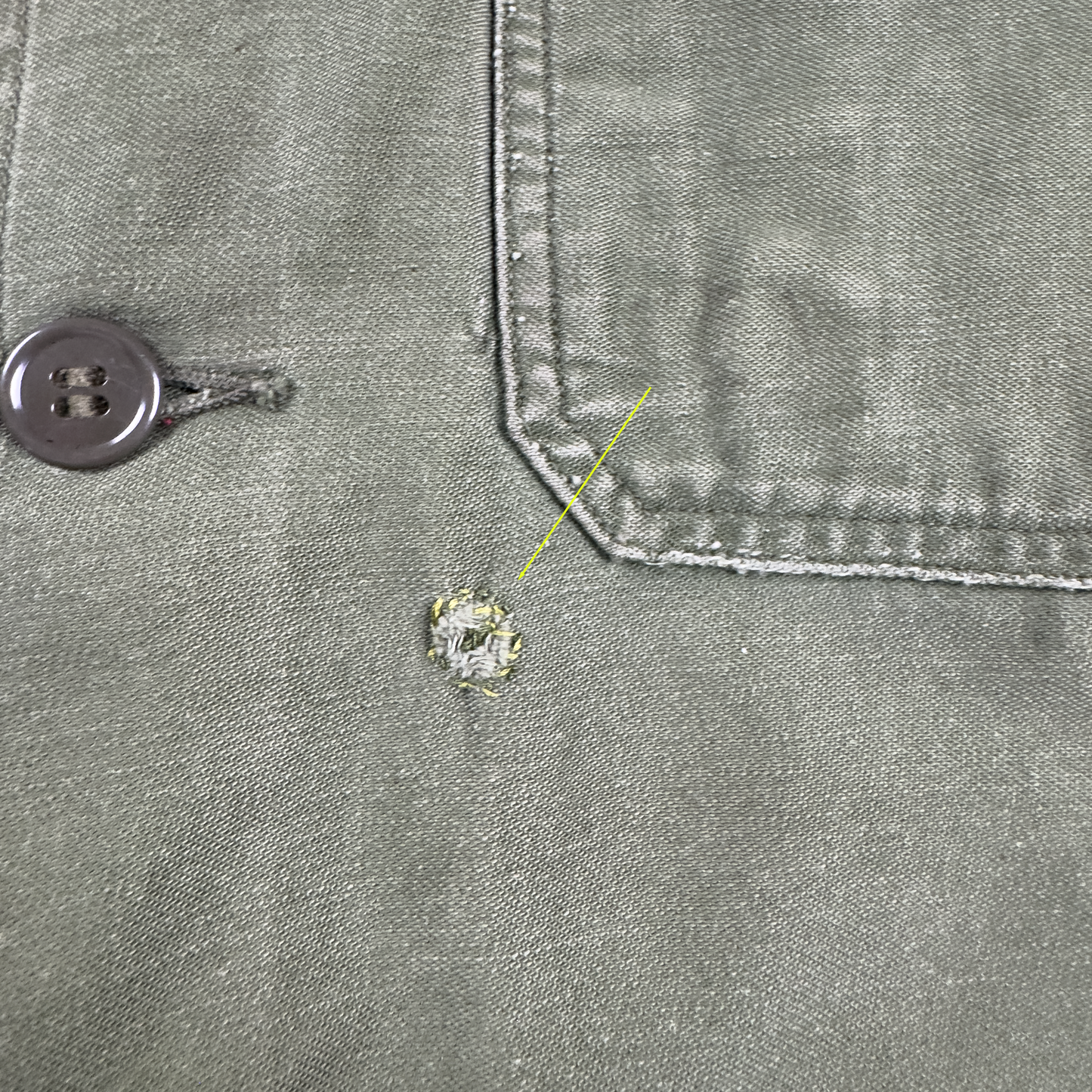 1964 US Army OG-107 Sateen Utility Shirt