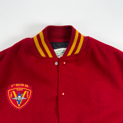 Vintage Holloway USMC Commemorative Varsity Jacket