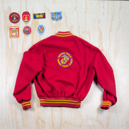 Vintage Holloway USMC Commemorative Varsity Jacket
