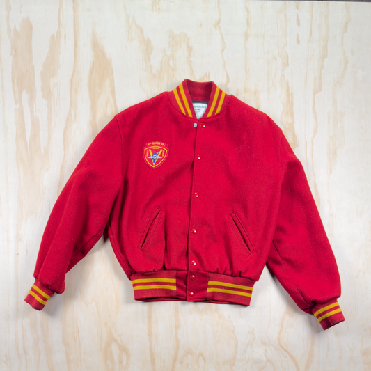 Vintage Holloway USMC Commemorative Varsity Jacket