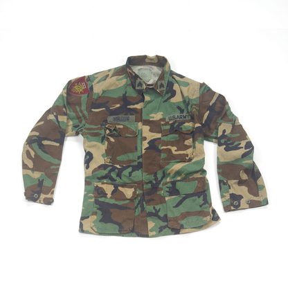 US Army Woodland BDU Coat — MASON, 50th Armored / 7th Transportation