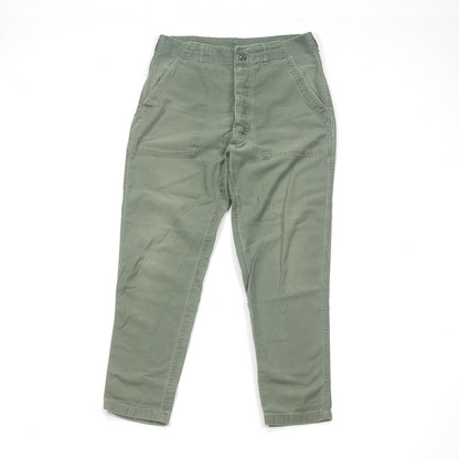 US Army OG-107 Cotton Sateen Fatigue Trousers