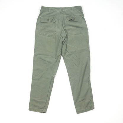 US Army OG-107 Cotton Sateen Fatigue Trousers