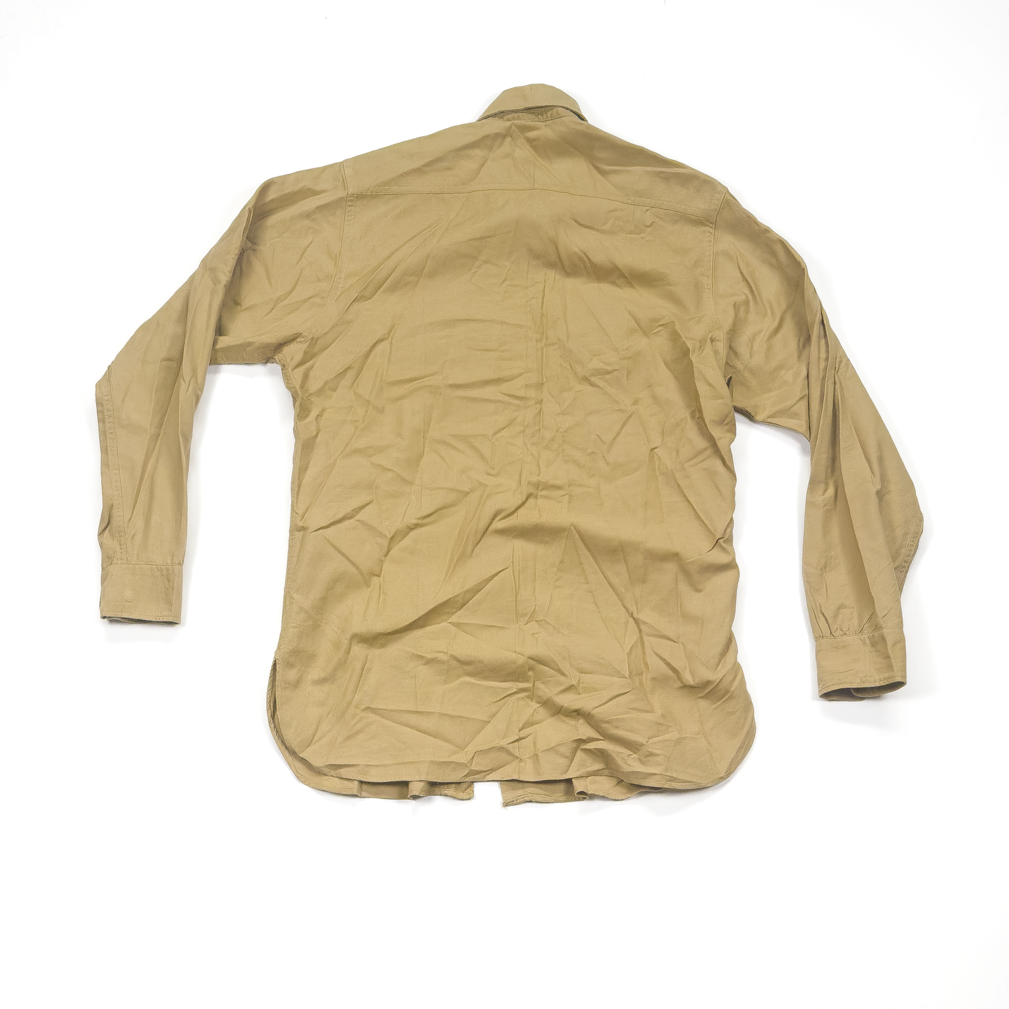 US Army Khaki Long-Sleeve Uniform Shirt — Linen/Light Cotton