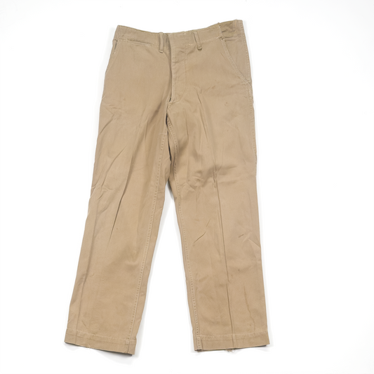 US Army Khaki Trousers — Button-Fly