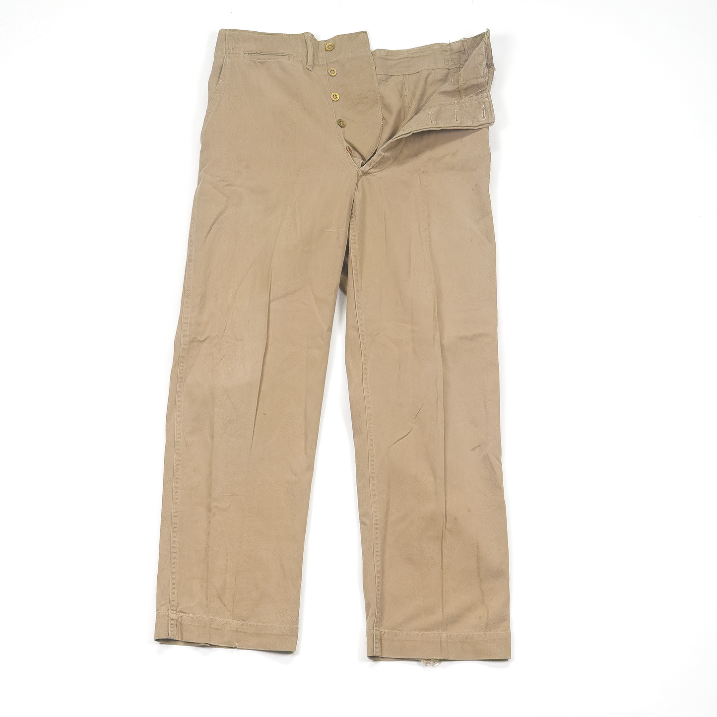 US Army Khaki Trousers — Button-Fly