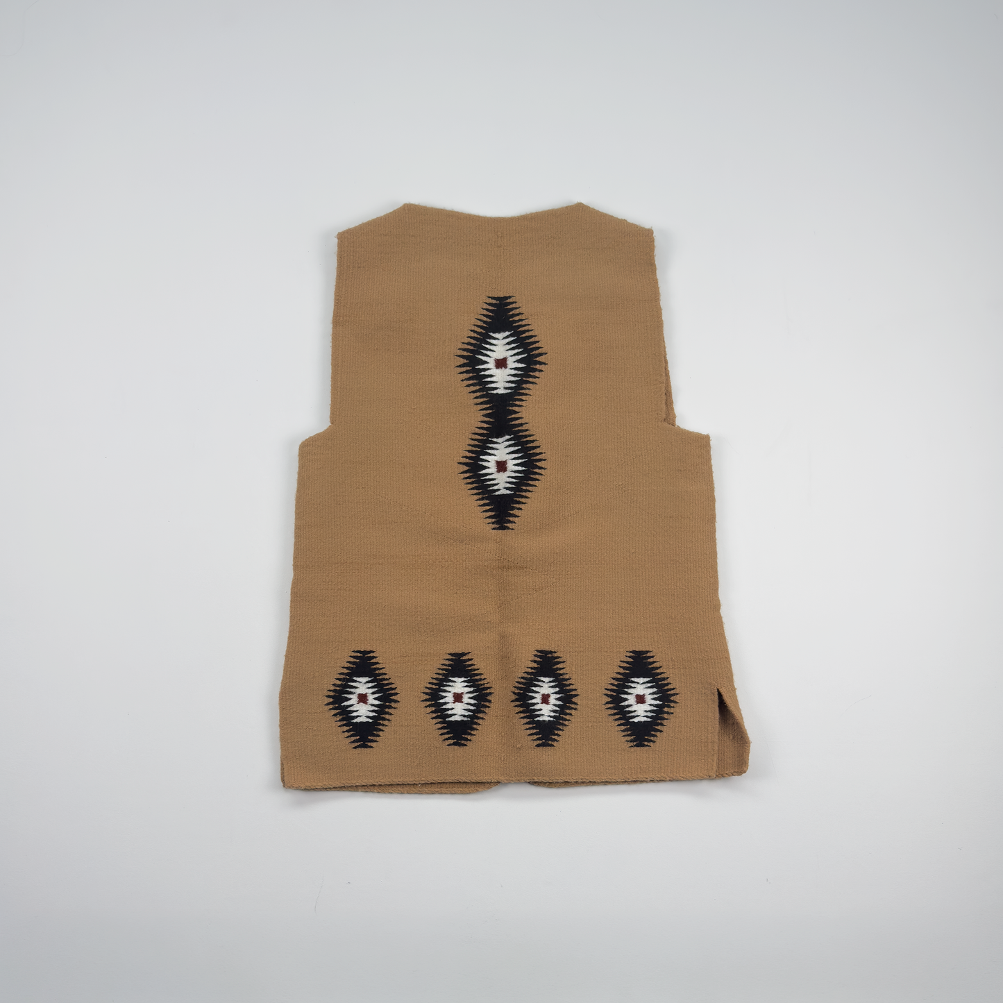 Chimayo Hand-Woven Wool Vest — Southwestern Weave