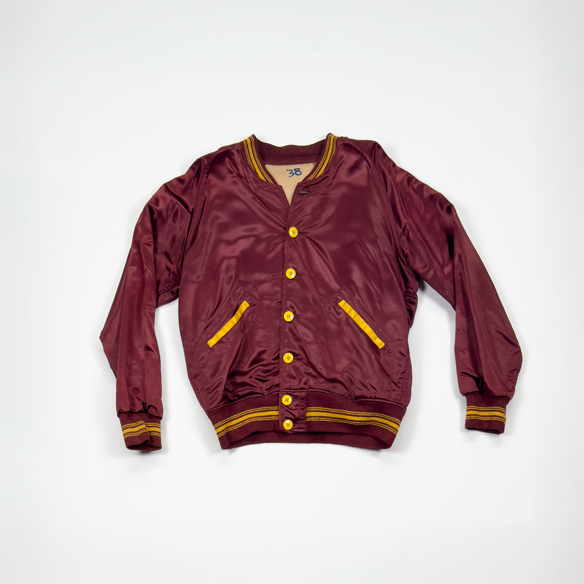 1950s Russell Southern Satin Bomber Jacket