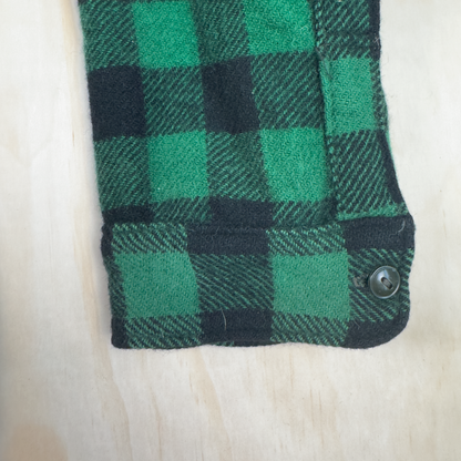 Woolrich Buffalo Plaid Wool Shirt — Green