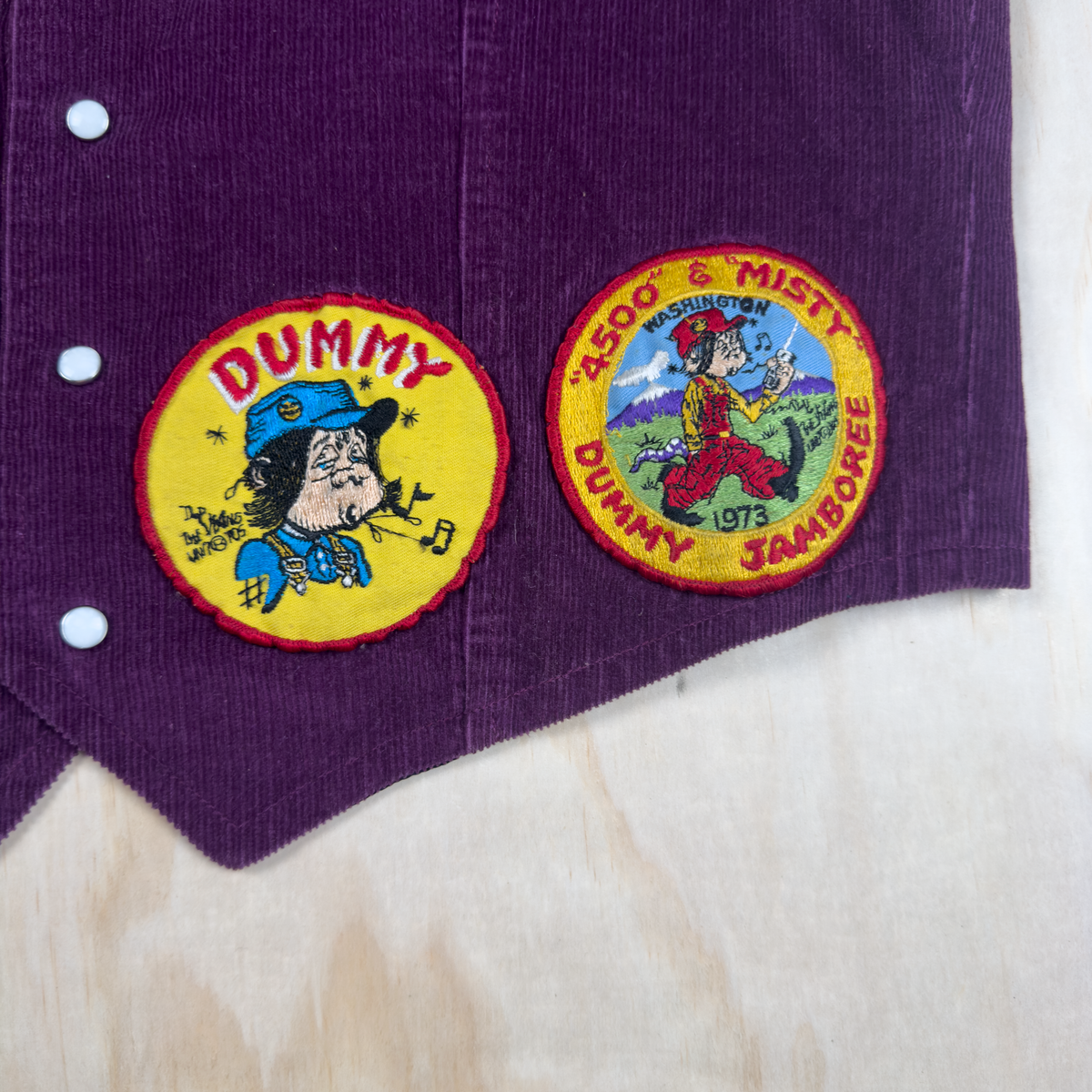 1970s Corduroy CB Radio Patch Vest
