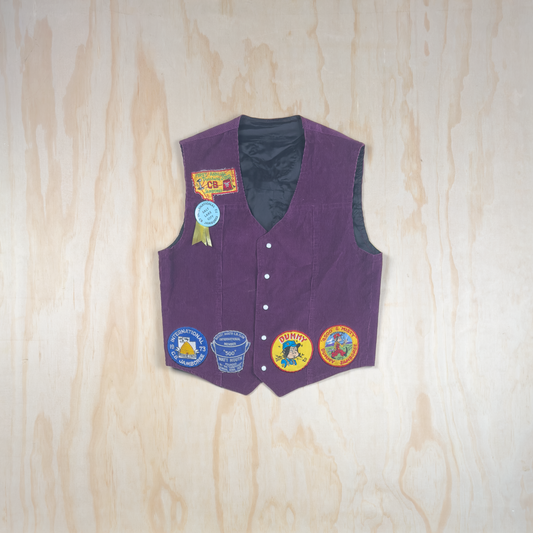 1970s Corduroy CB Radio Patch Vest