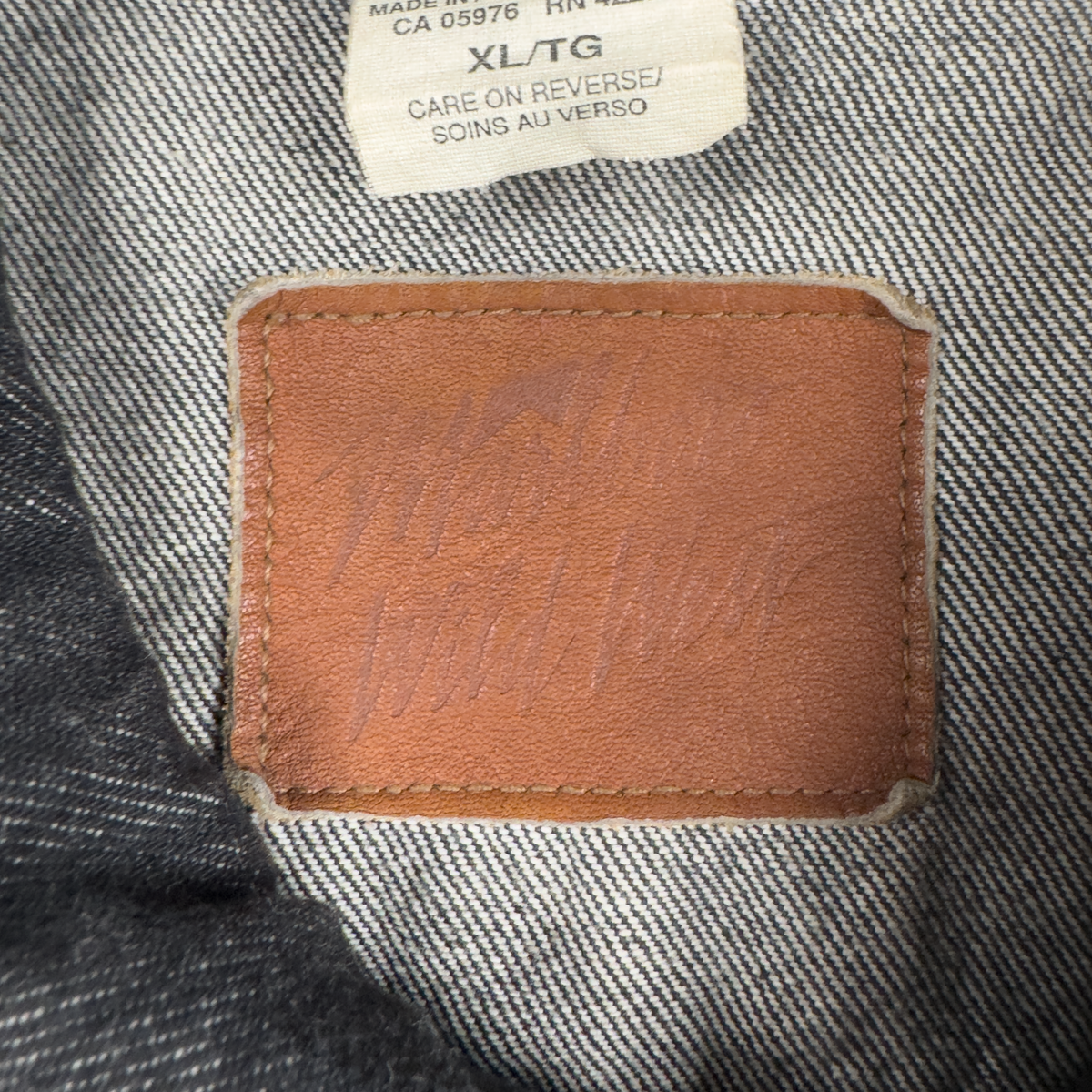 Marlboro Wild West Black Denim Trucker Jacket
