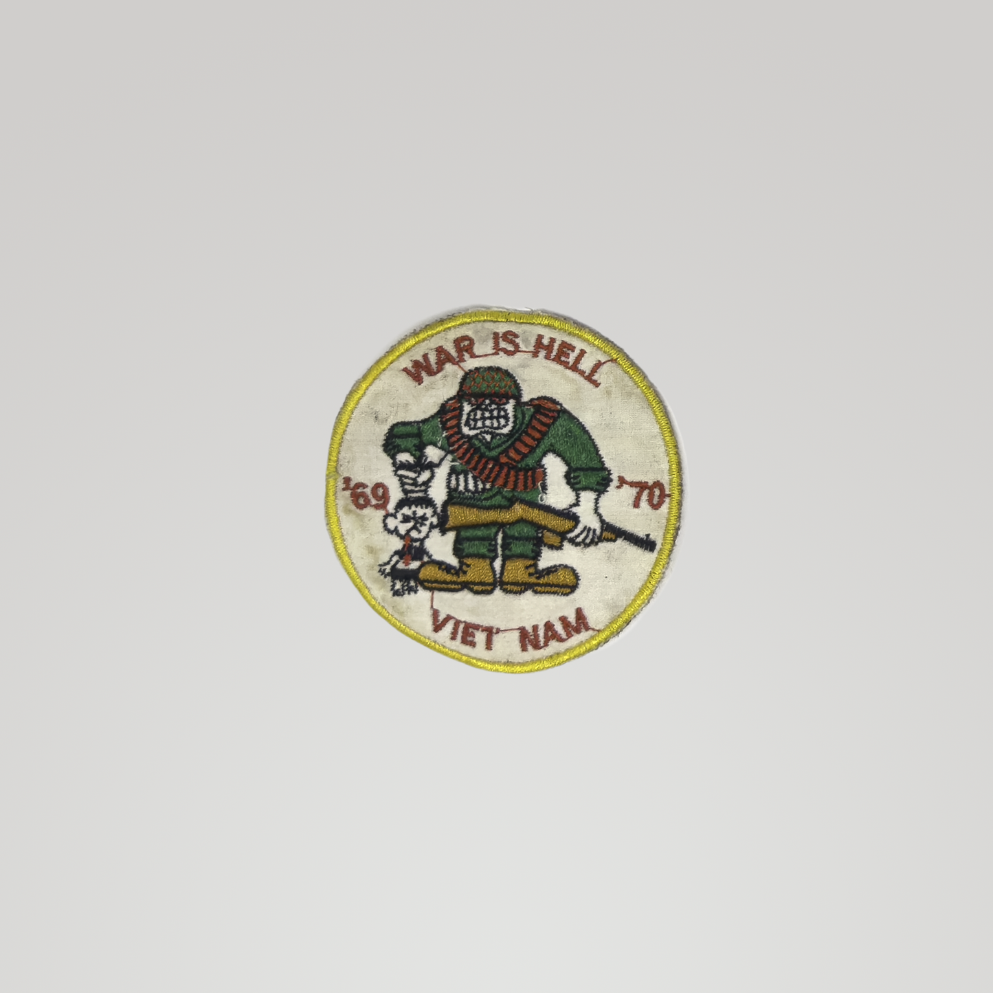 Vietnam Theater-Made Patch — 'War Is Hell, '69–'70'