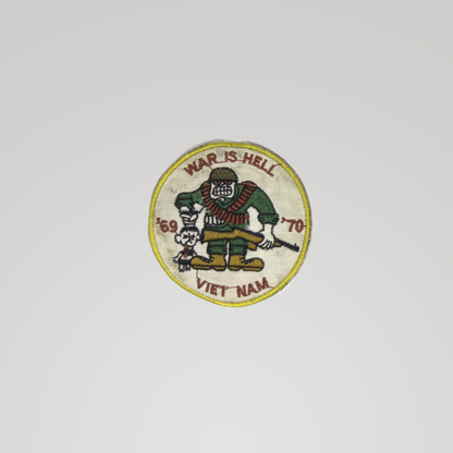 Vietnam Theater-Made Patch — 'War Is Hell, '69–'70'