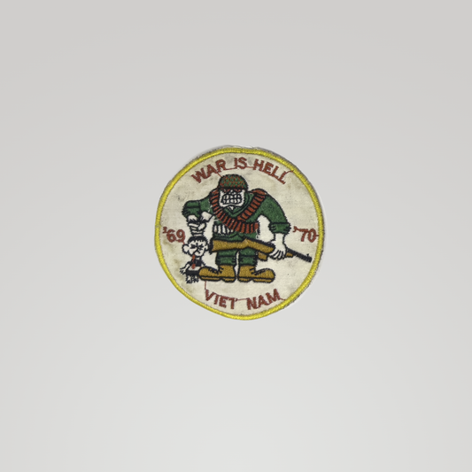 Vietnam Theater-Made Patch — 'War Is Hell, '69–'70'