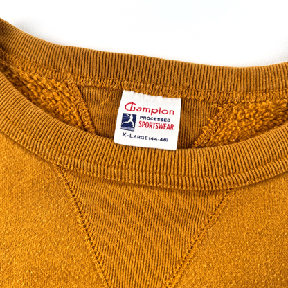 1960s–70s Champion Grandview High School Crewneck — Mustard