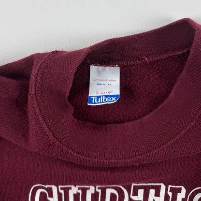 1980s–90s Tultex 'Curtis' Graphic Crewneck — Made in USA