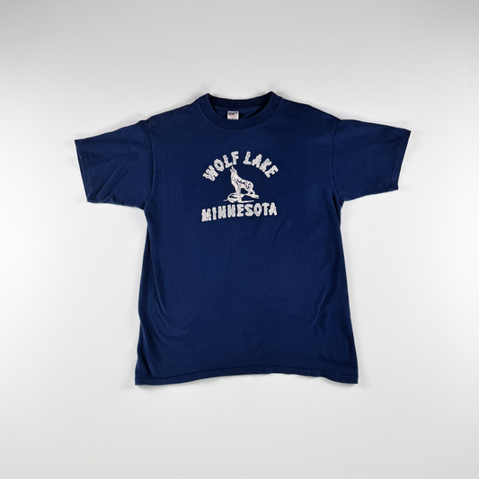 1980s–90s Collegiate Pacific Wolf Lake, Minnesota Tee