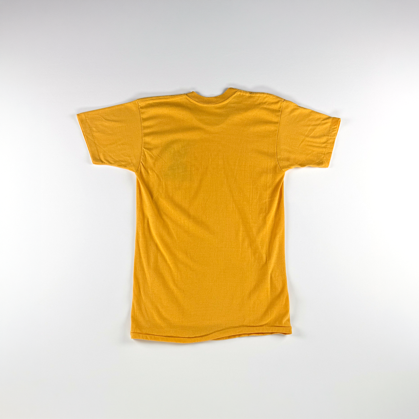 1970s–80s Boy Scouts Hawk Mountain Camp Shirt — Yellow Graphic