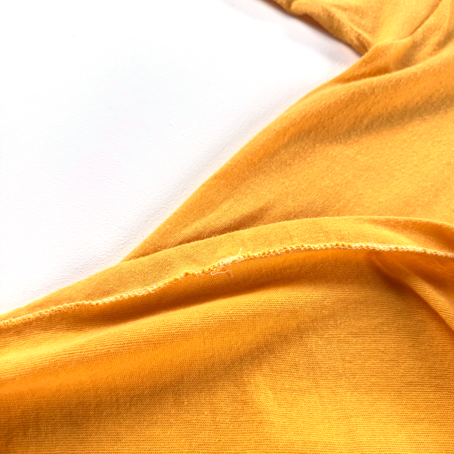1970s–80s Boy Scouts Hawk Mountain Camp Shirt — Yellow Graphic
