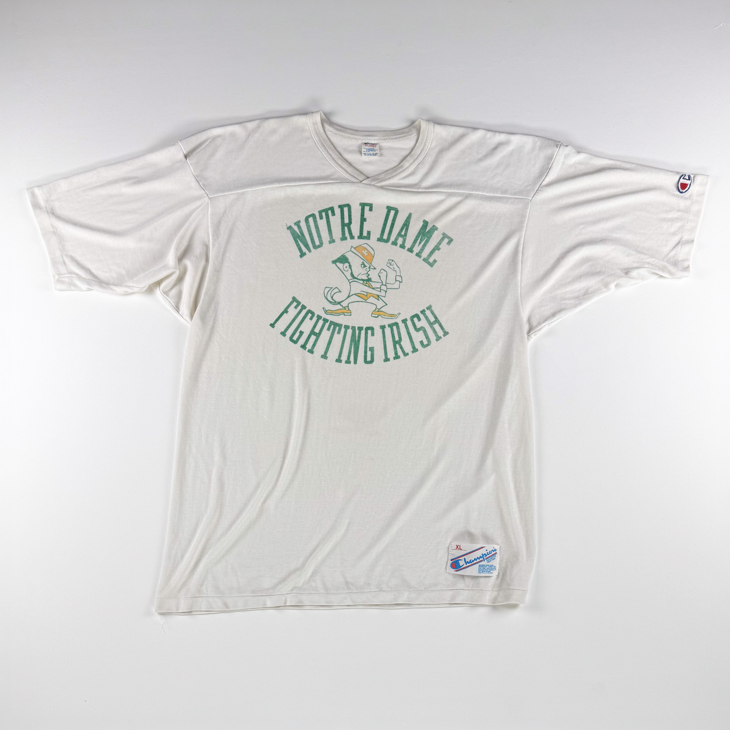 1980s–90s Champion Notre Dame Football Jersey — White