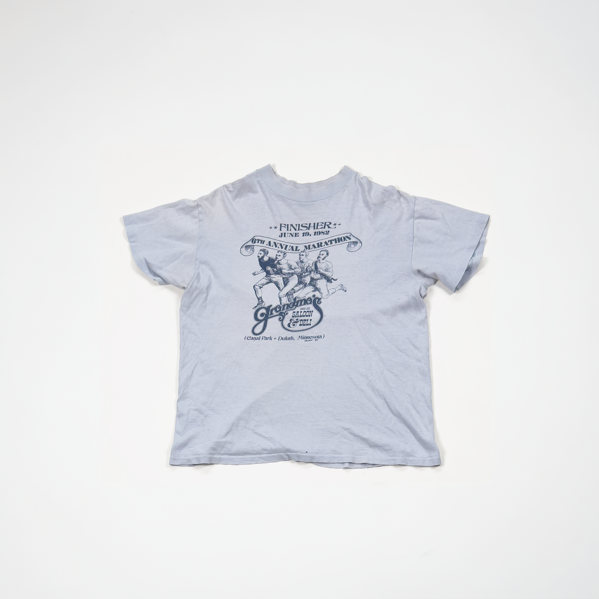 Vintage Race Participation Tee — Light Blue