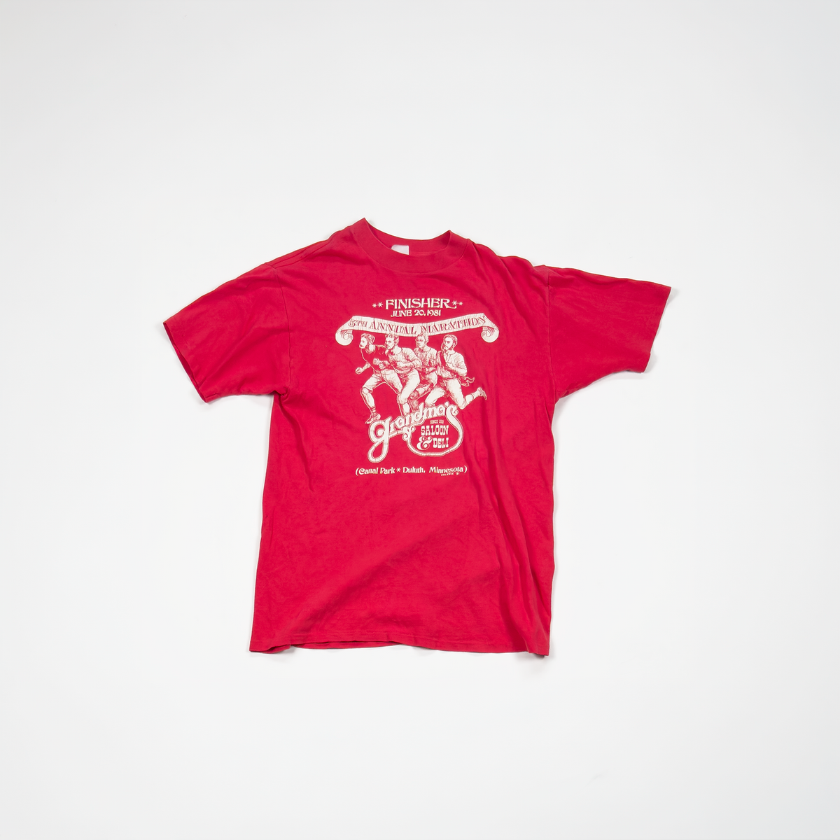 Vintage Race Participation Tee — Red