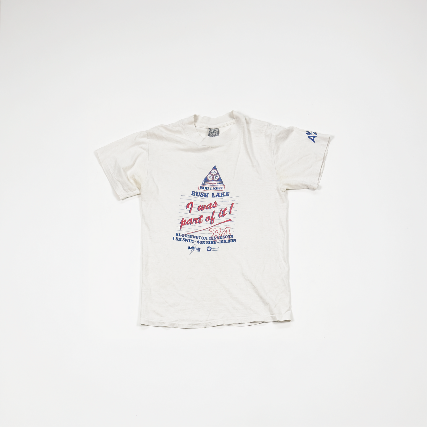 Vintage Race Participation Tee — White