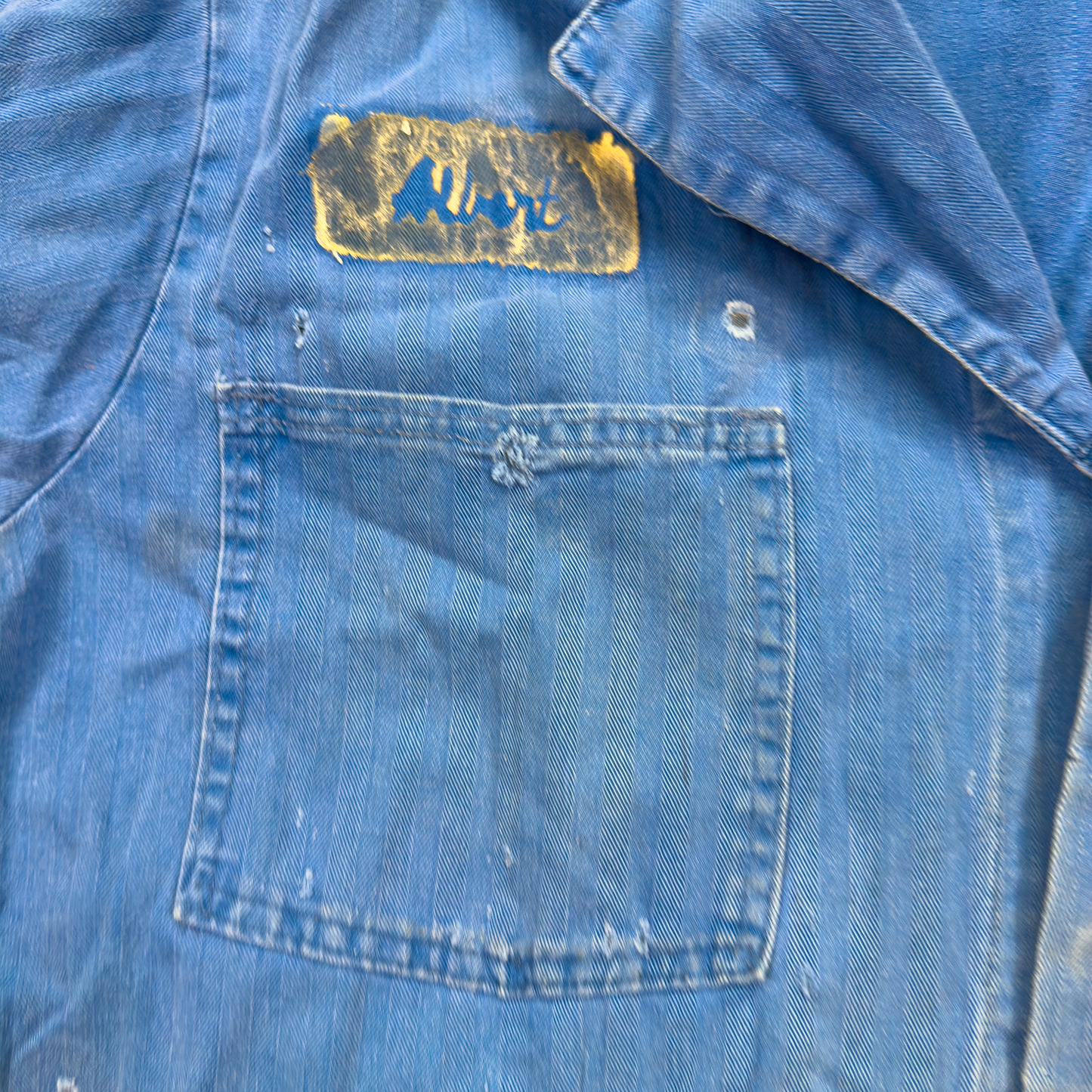 1950s Universal Overall HBT Herringbone Shop Coat