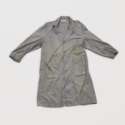 1950s–60s Canvas HBT Shop Coat — Sanforized
