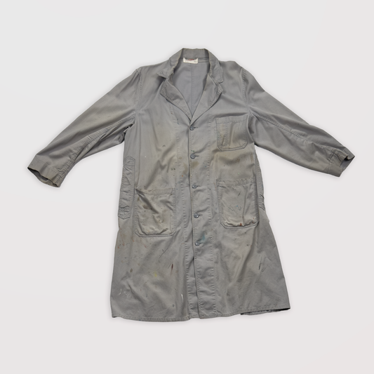 1950s–60s Canvas HBT Shop Coat — Sanforized
