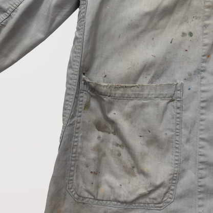 1950s–60s Canvas HBT Shop Coat — Sanforized