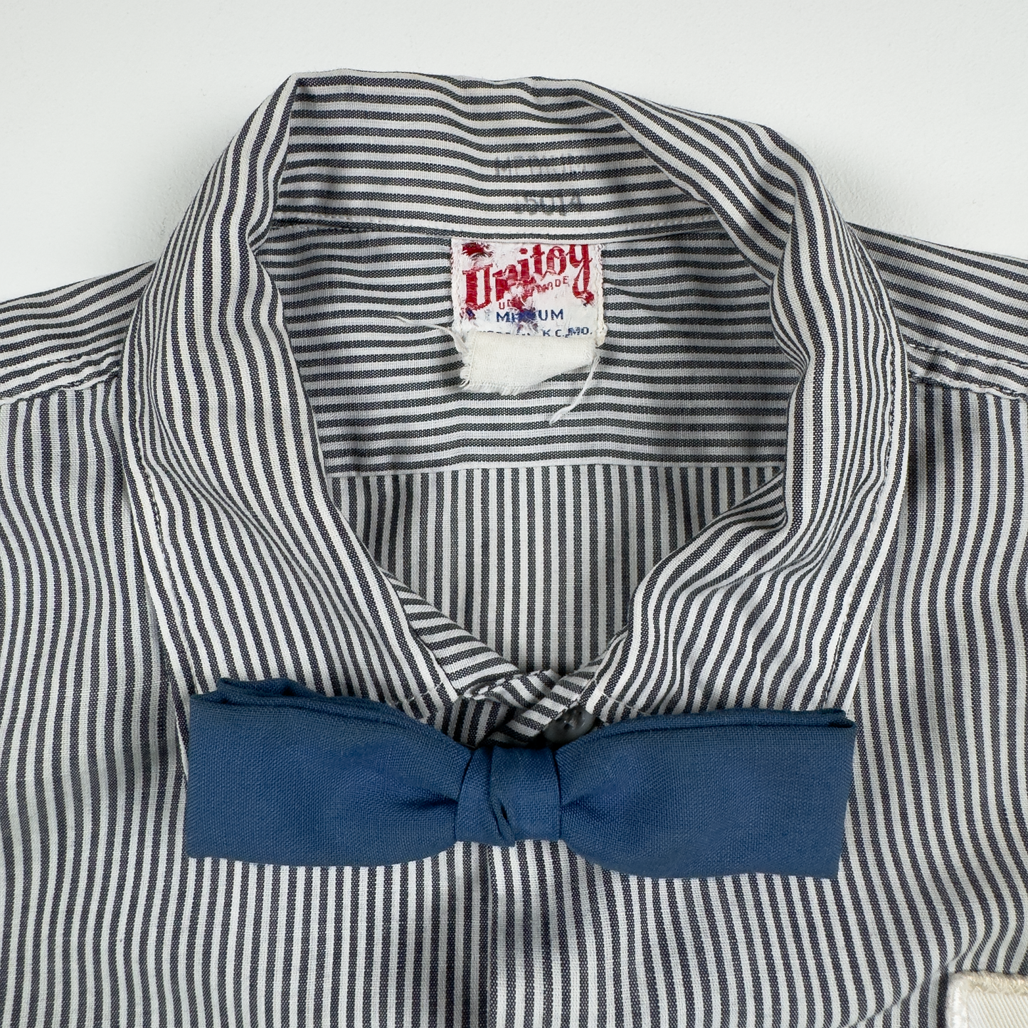 1950s–60s Unitog × Esso Service Station Uniform — Complete Set with Bowtie