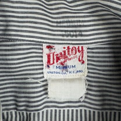 1950s–60s Unitog × Esso Service Station Uniform — Complete Set with Bowtie