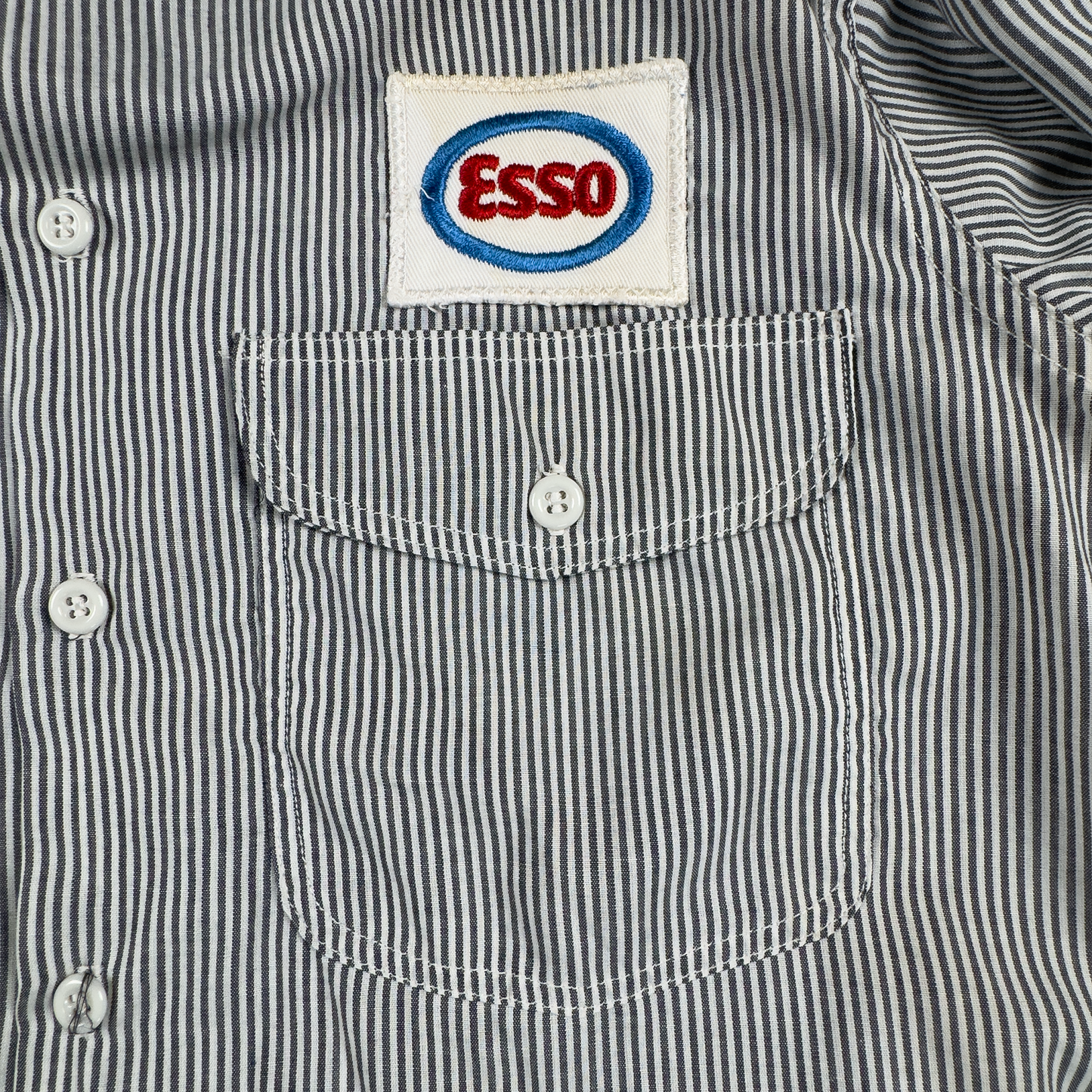 1950s–60s Unitog × Esso Service Station Uniform — Complete Set with Bowtie